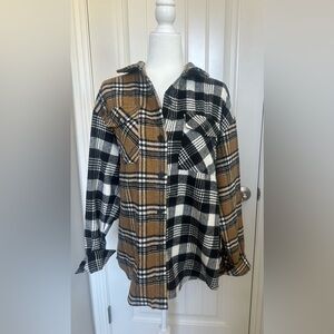 Plaid Jacket/Shirt, Size: Large
